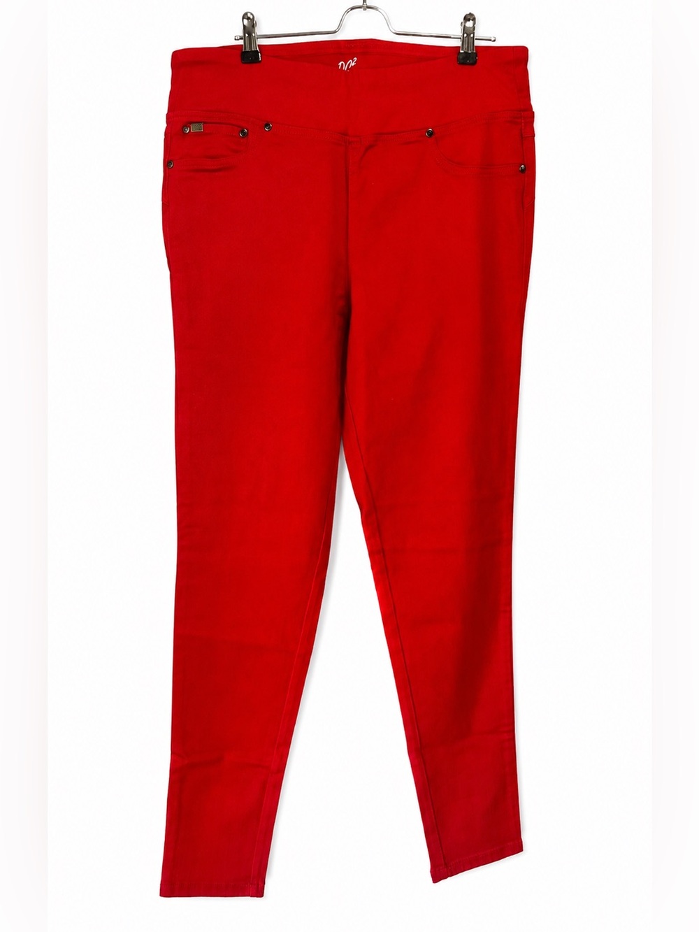 NWT. DG2 by Diane Gilman Red Jeggings size Large Tall